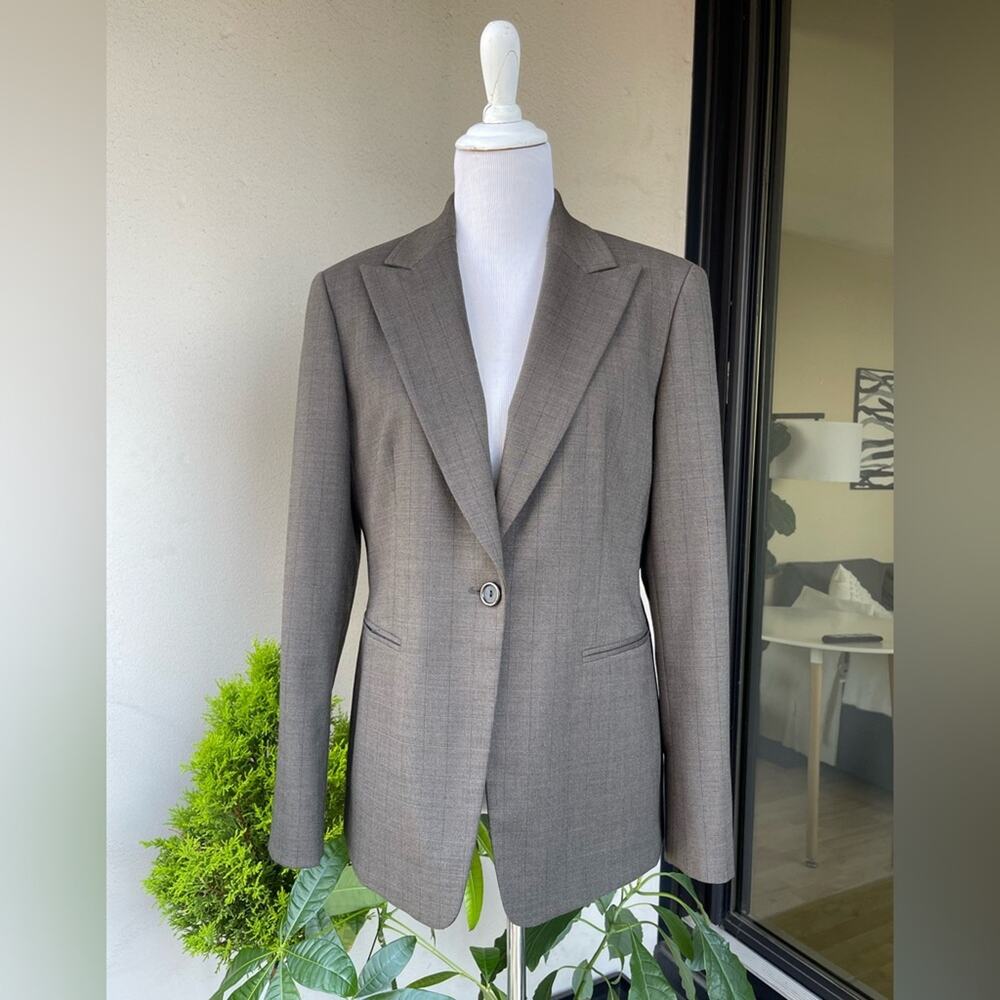 🌿 Jones New York Single Breasted Blazer in Brown, size 10